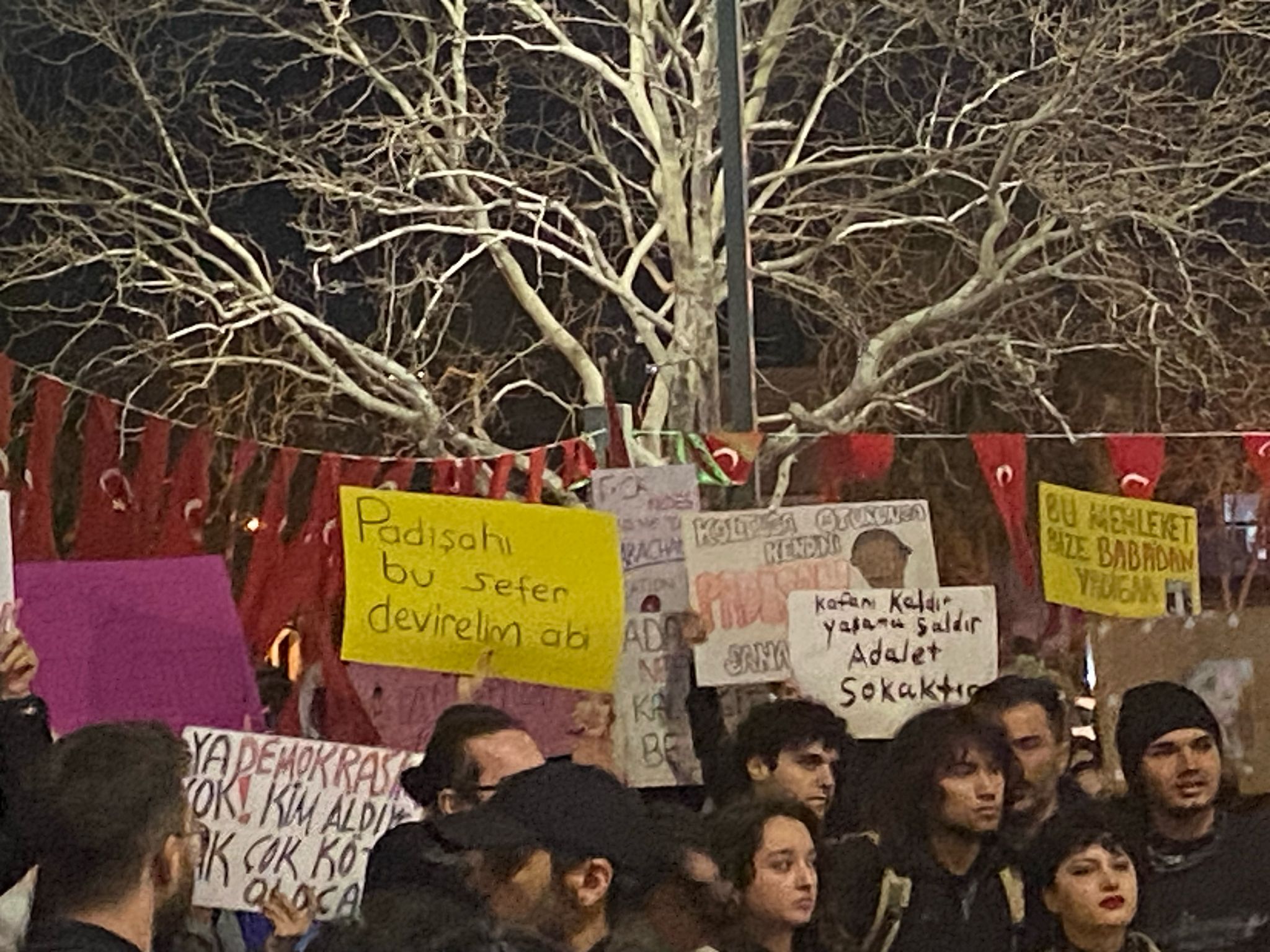 Çanakkale protestoların 7. gününde sokakta