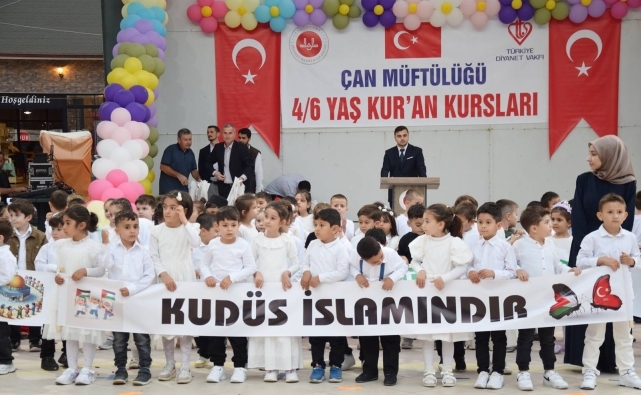 Çan’da 4-6 yaş Kur’an Kursları mezuniyet coşkusu