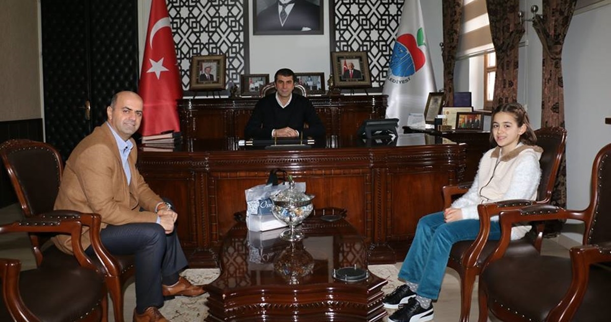 Başarılı sporcudan ziyaret