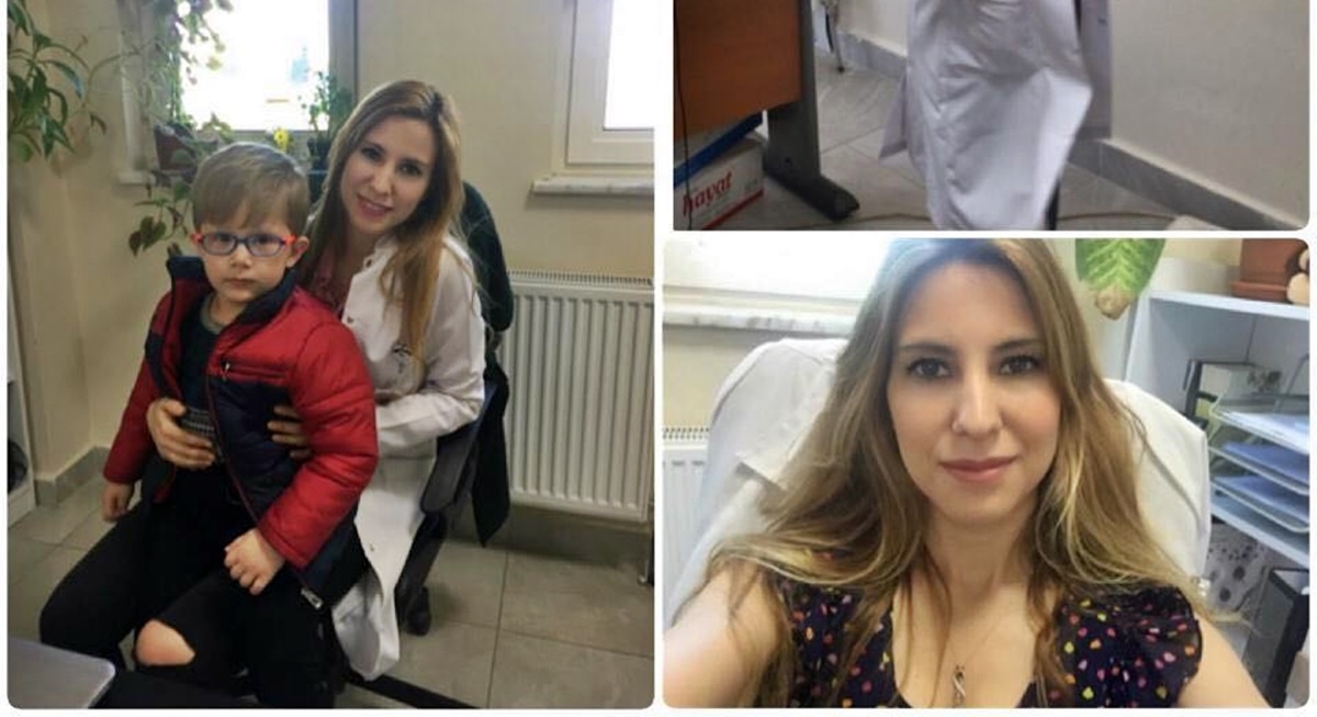 Eşinin Tıp Bayramını kutladı