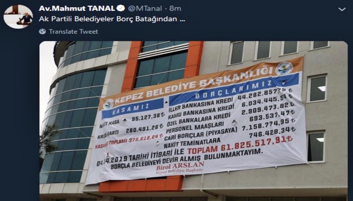 ''Çanakkale Kepez twitinizi neden sildiniz?''