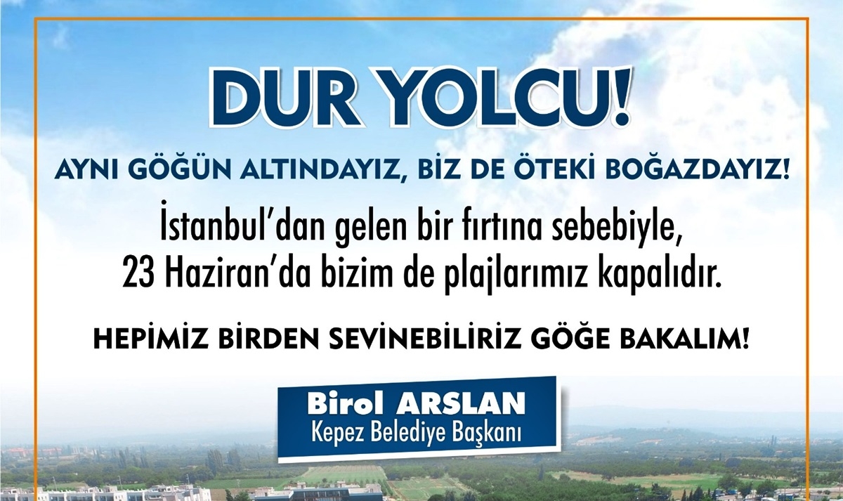 Kepez'den İstanbullulara ''Dur Yolcu''