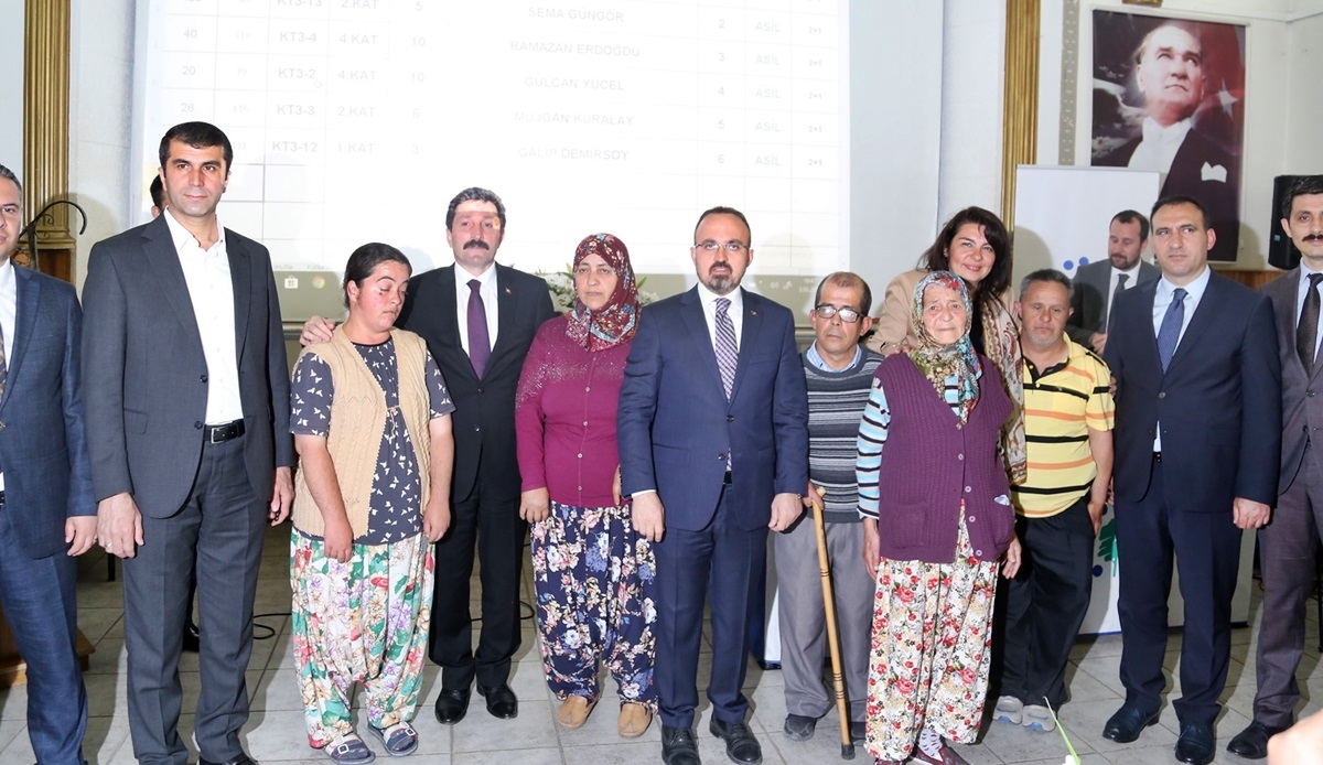 179 konut için kura çekimi