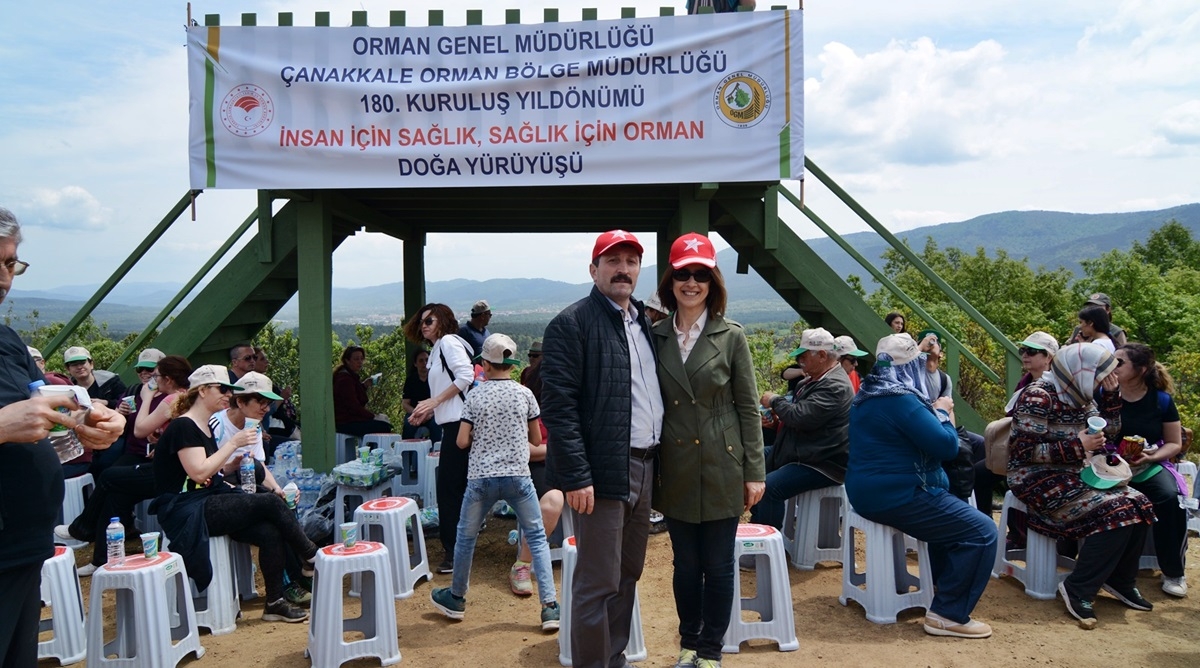 Tavlı çifti Kazdağları yürüyüşünde