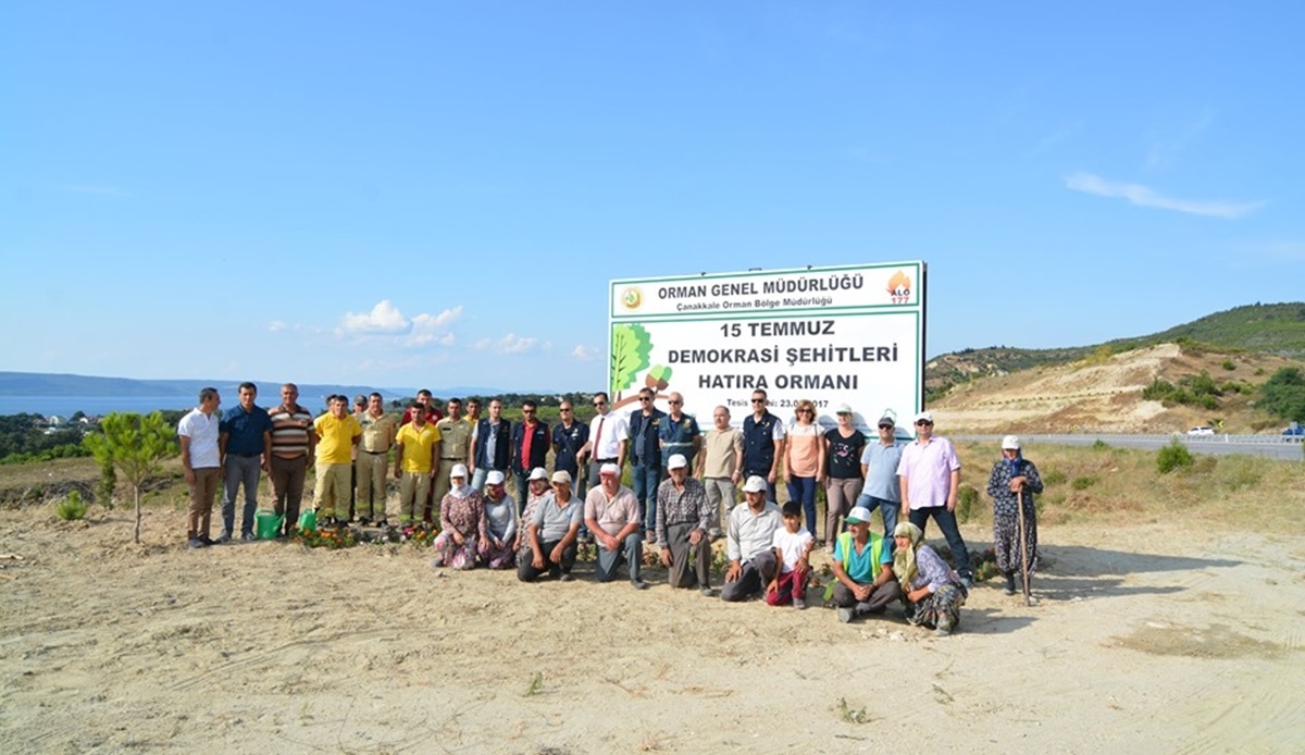 Şehitler hatıra ormanında anıldı