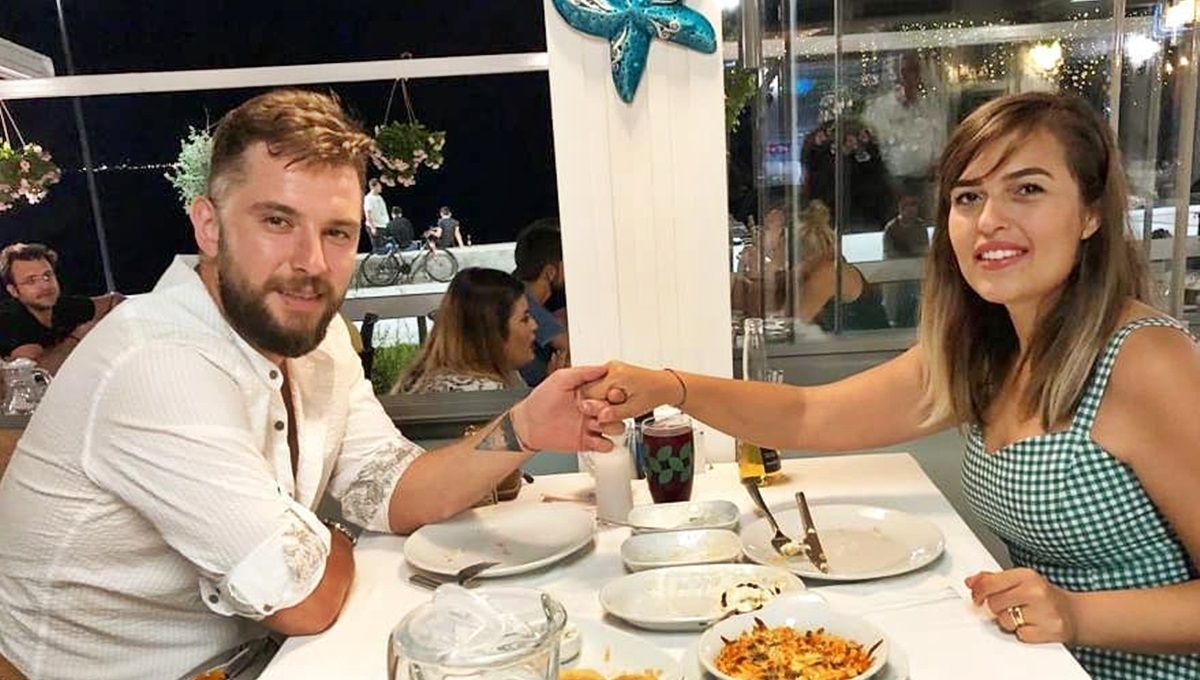 Yeşil çiftinden romantik kutlama