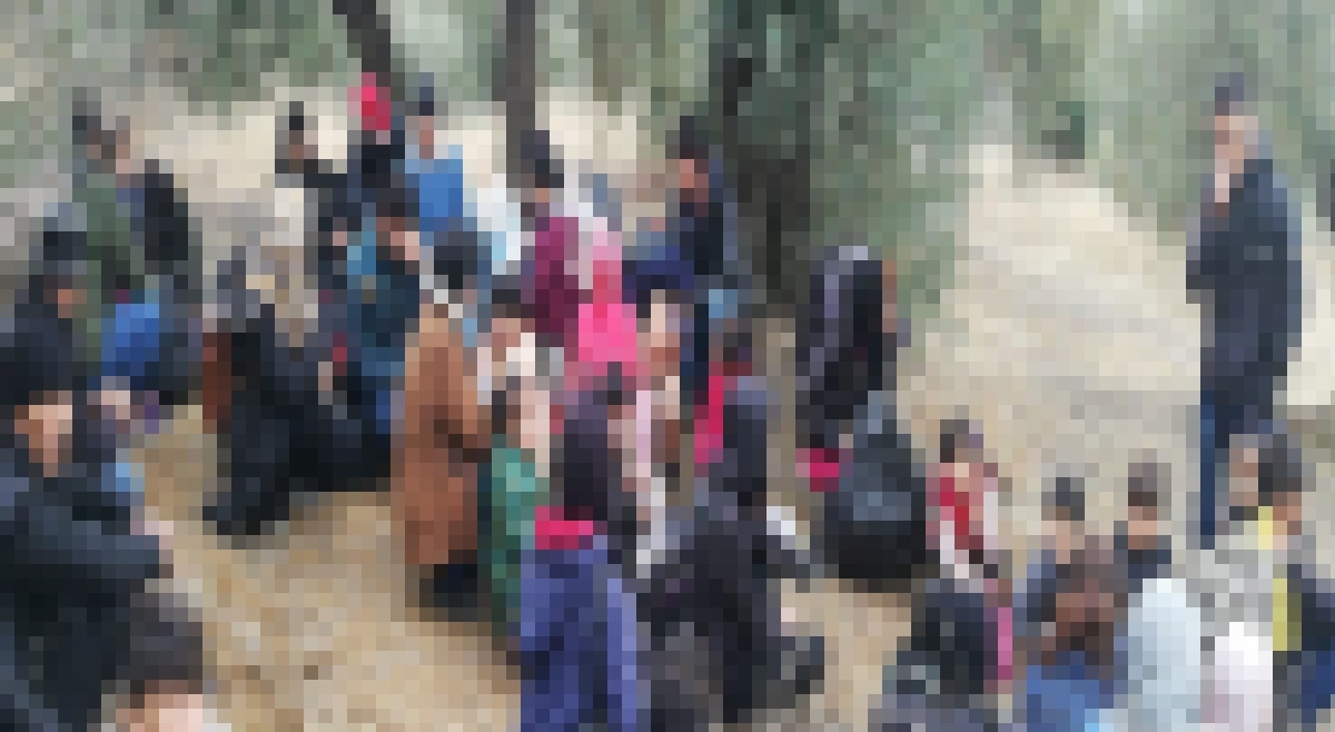 Bini aşkın düzensiz göçmen yakalandı