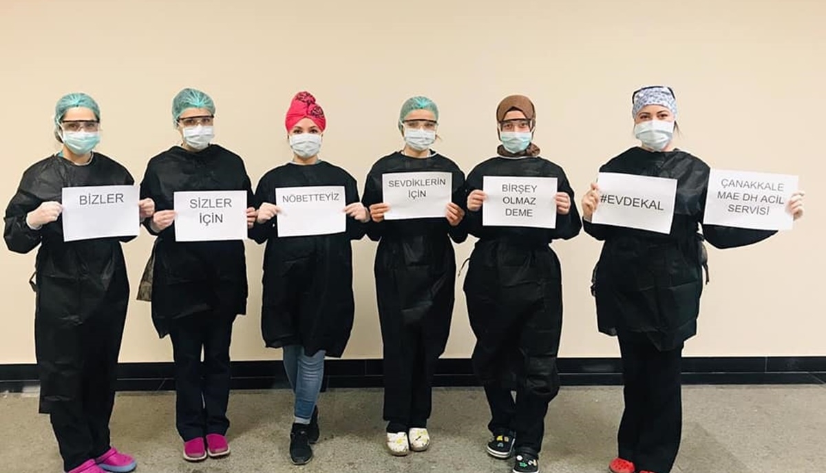 Sağlık personelinden “Evde Kal” çağrısı