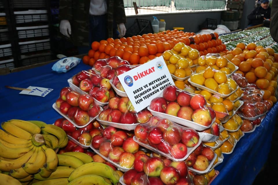 Meyve ve sebzeler paketlendi