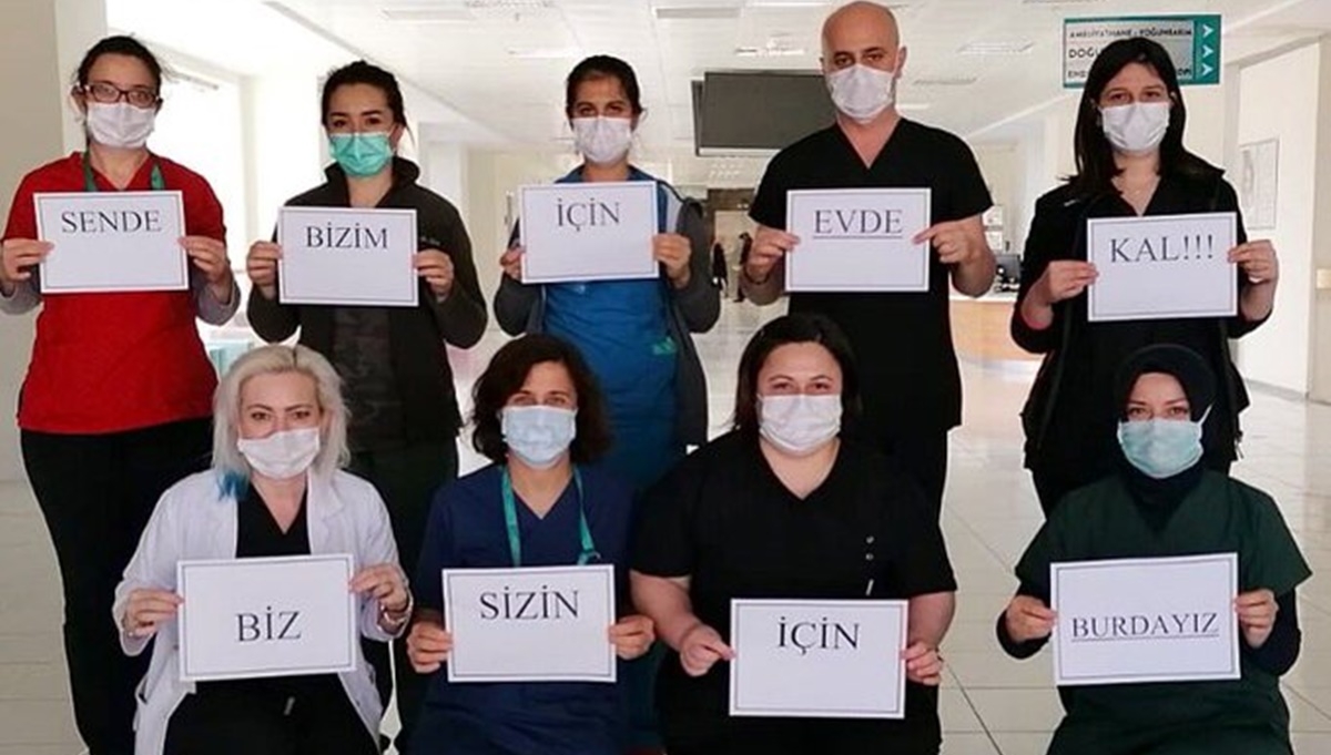 Çanakkaleli doktorlardan evde kalın mesajı