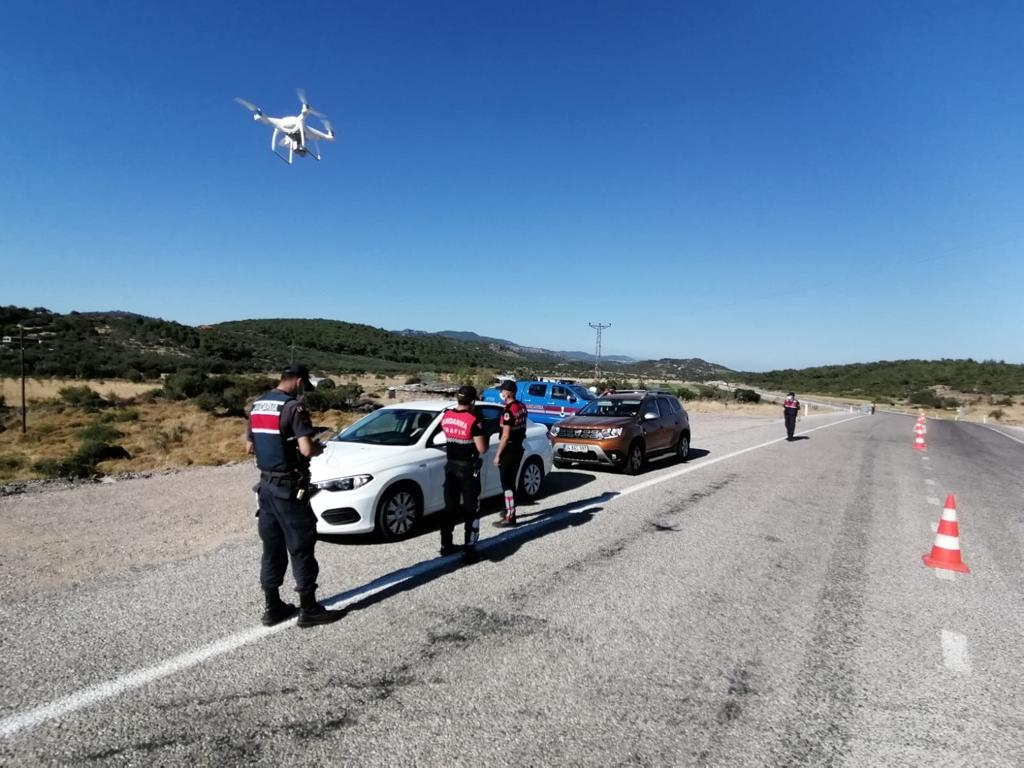 Trafikte drone ile denetim