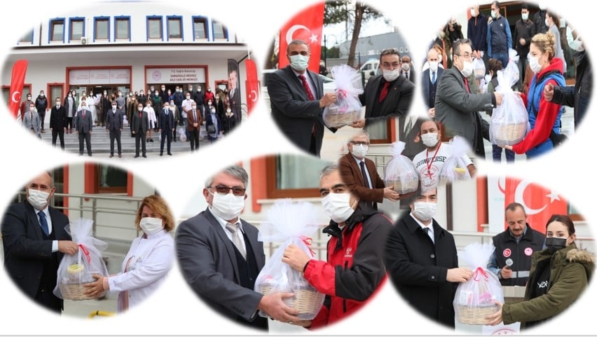 Sağlık çalışanlarına hediye sepeti