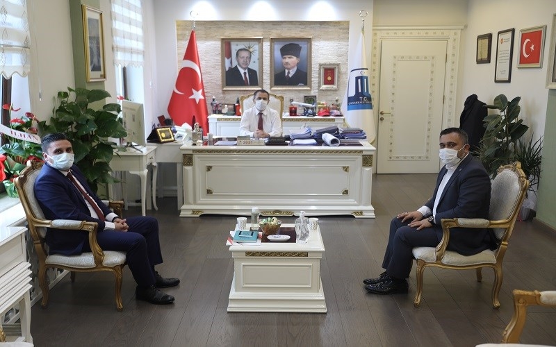 Sendika başkanlarından Vali Aktaş’a ziyaret