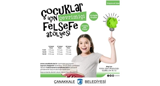 Çocuklar için çevrimiçi felsefe atölyesi başlıyor