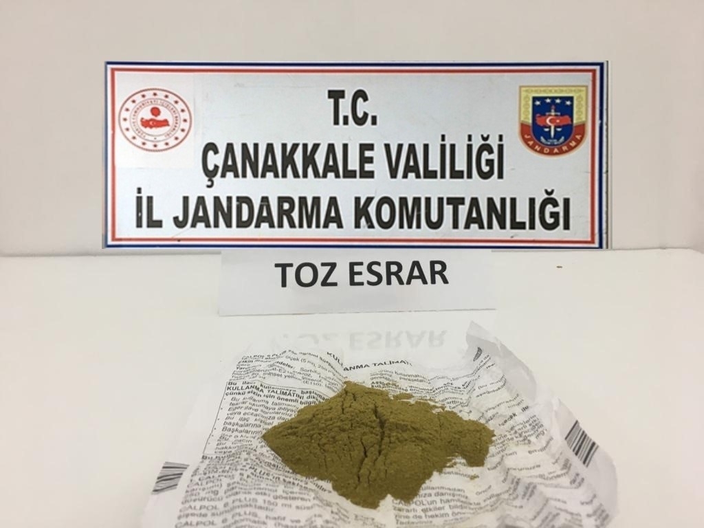14 gram esrar ele geçirildi