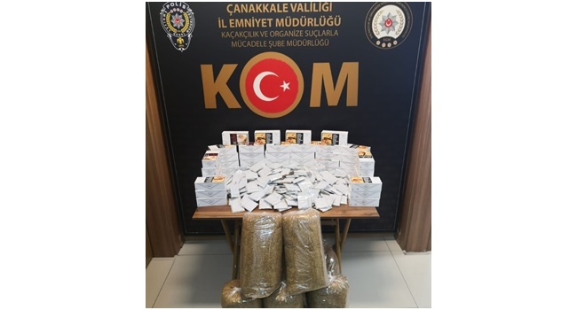 20 bine yakın kaçak sigara ele geçirildi