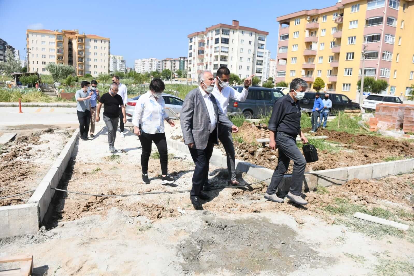 Başkan Ülgür Gökhan teknik incelemede