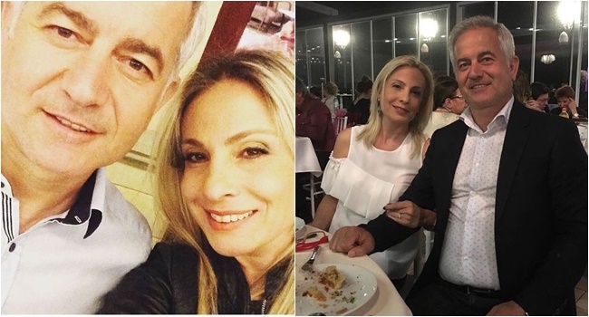 Eşinin doğum gününü kutladı