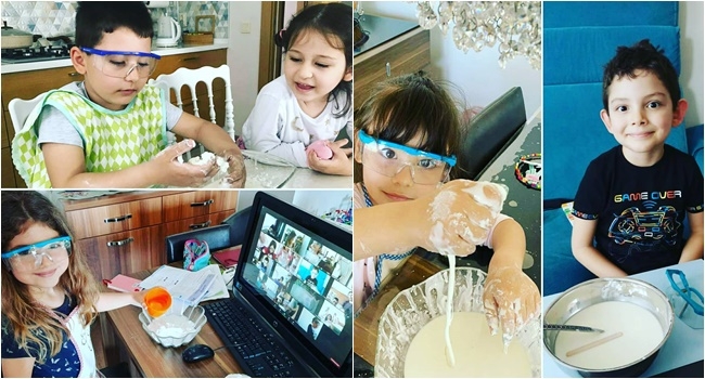 Mısır nişastasından hamur deneyi