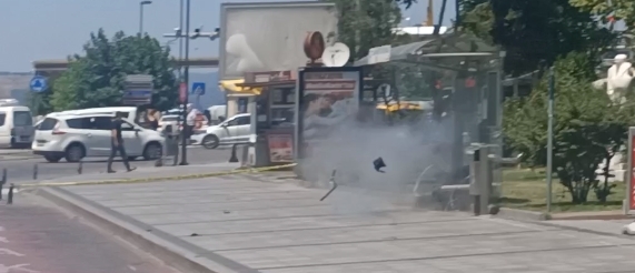 Bombalı paket panik yarattı (videolu haber)