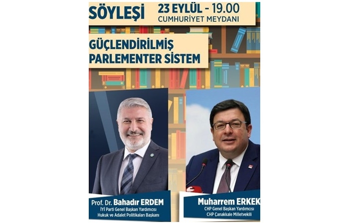 Muharrem Erkek Bandırma’da söyleşiye katılacak