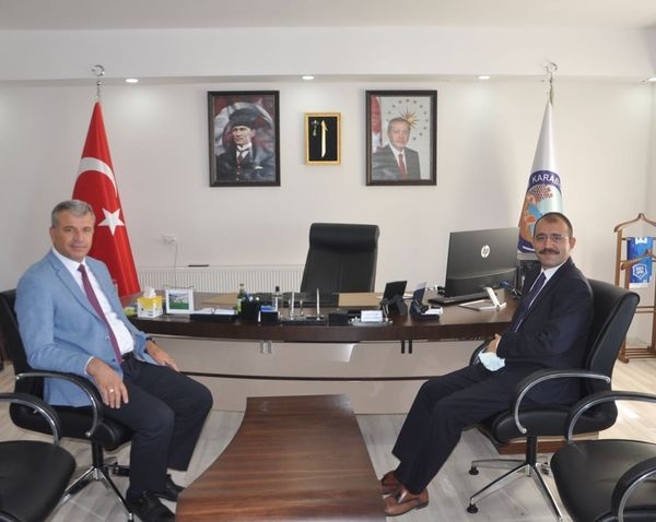 Kaymakam Dolu ve Başkan Elbi bir araya geldi