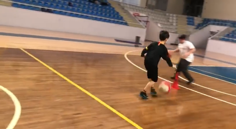 Basketbol antrenmanı sürüyor