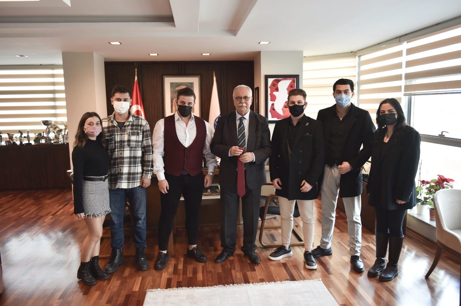ÇOMÜ’lü öğrenciler Başkan ile buluştu