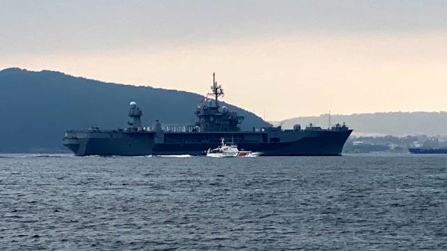 Boğaz’da Amerikan savaş gemisi