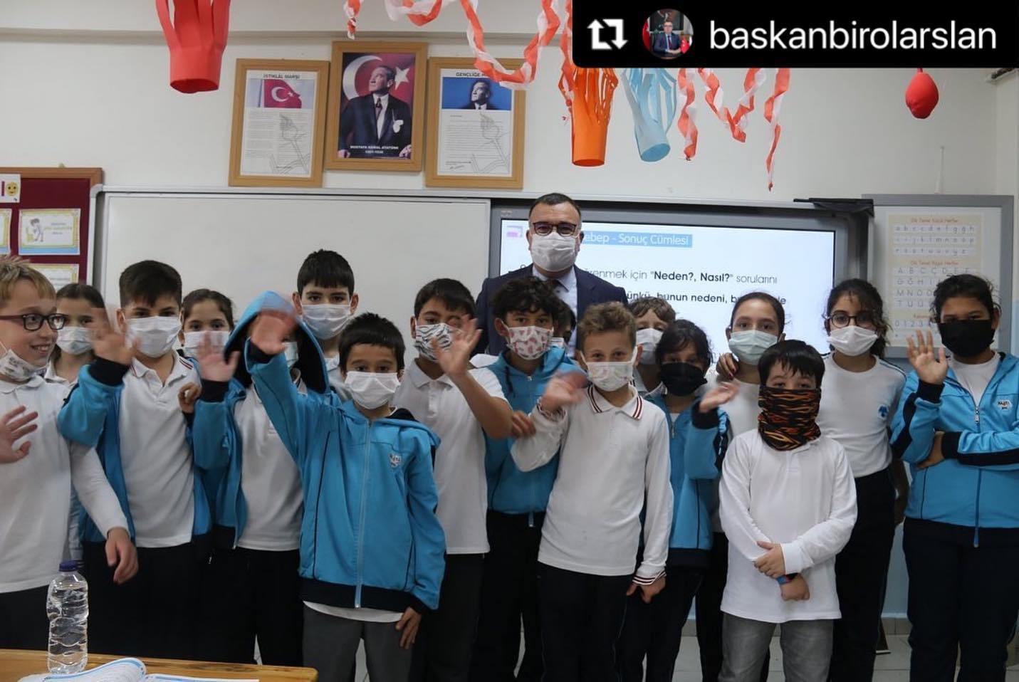 Başkan Arslan’dan okul ziyareti