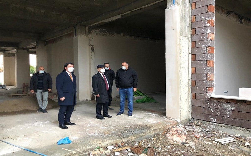 Vali Aktaş inşaat incelemesine katıldı