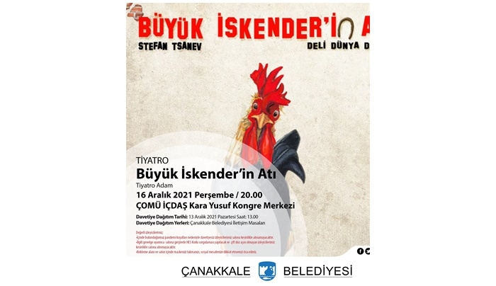 “Büyük İskender’in Atı” tiyatro severler ile buluşacak
