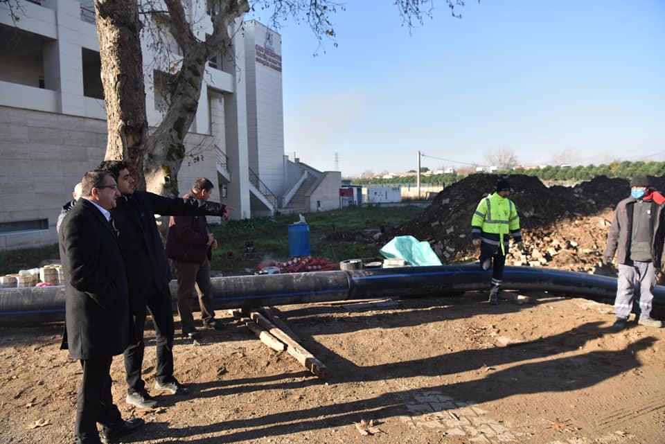Şebeke suyu ana hattı yenileniyor