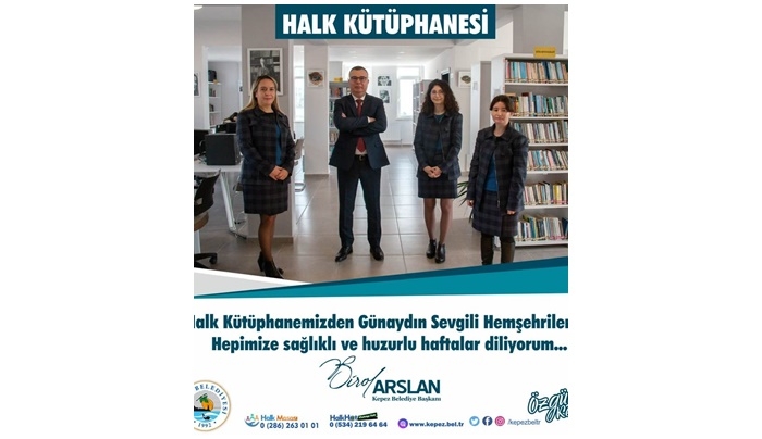 Kütüphaneye davet etti