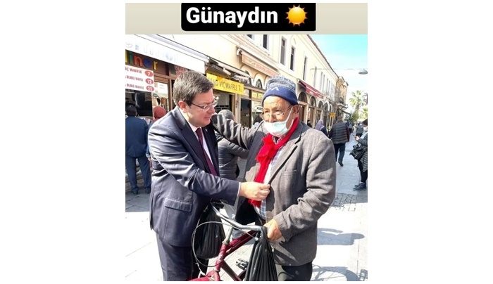 Erkek’ten günaydın mesajı