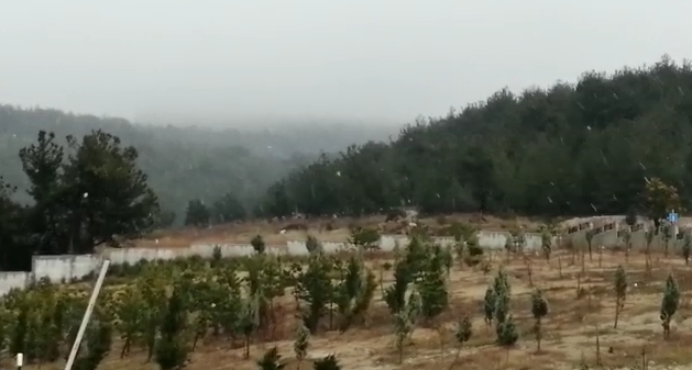 Yüksek kesimlere sulu kar yağdı