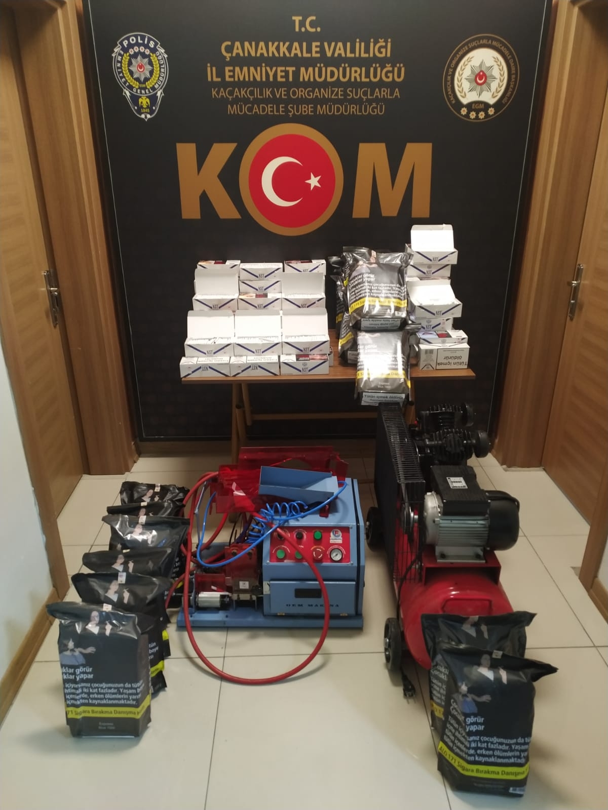 Emniyetten kaçak tütün operasyonu