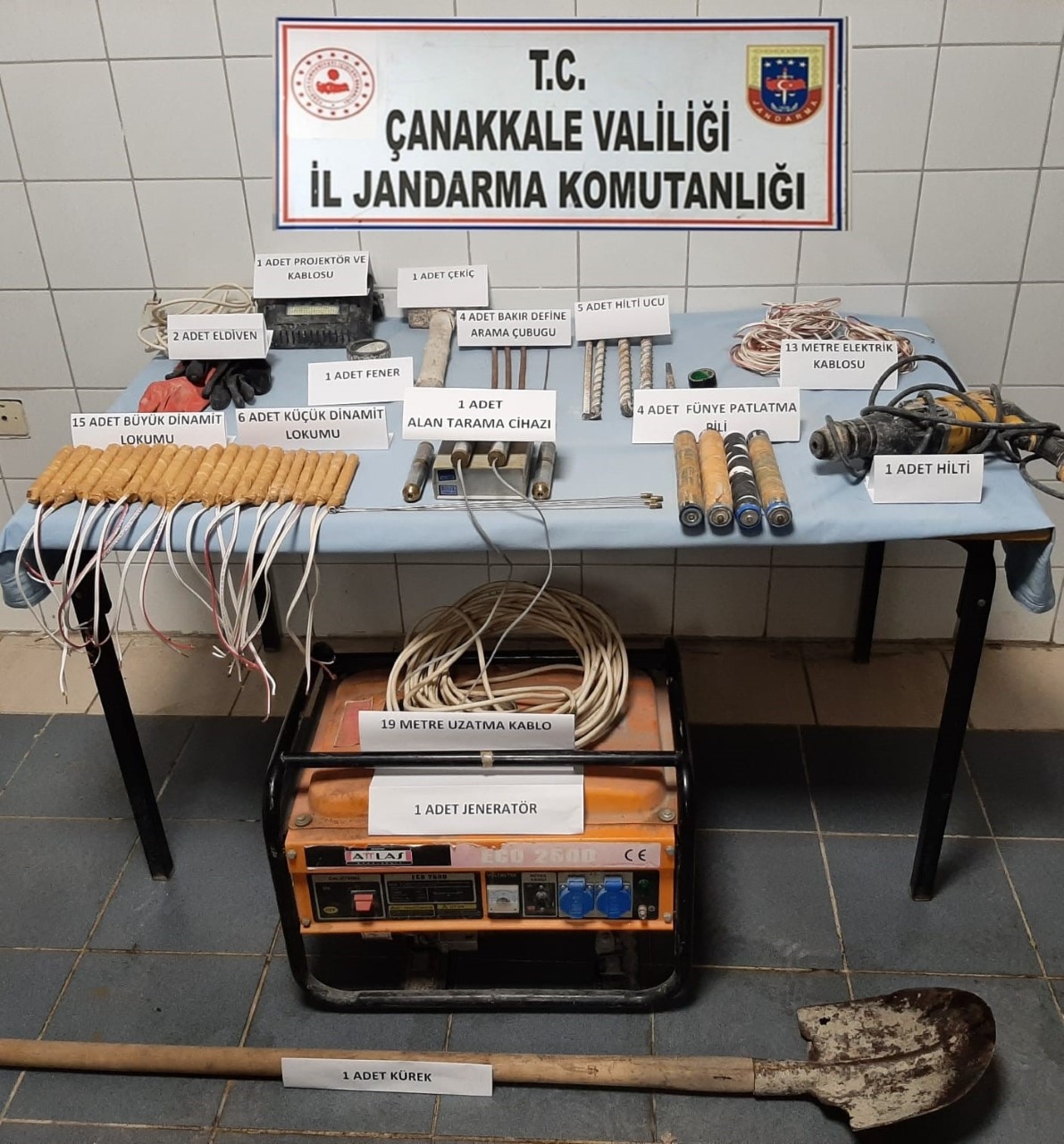 Jandarmadan kaçak kazı operasyonu