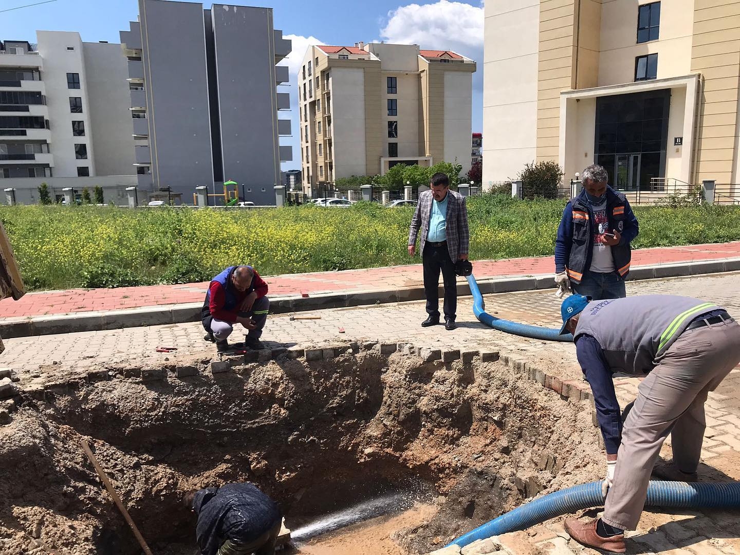 Su arızası giderildi