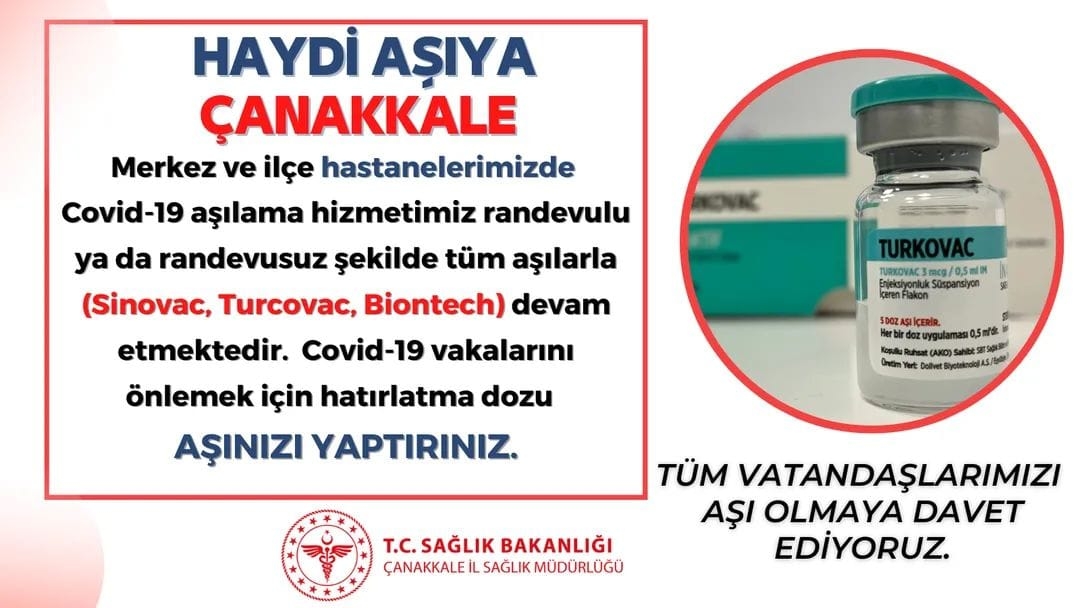 Hatırlatma dozları için 'haydi aşıya!'