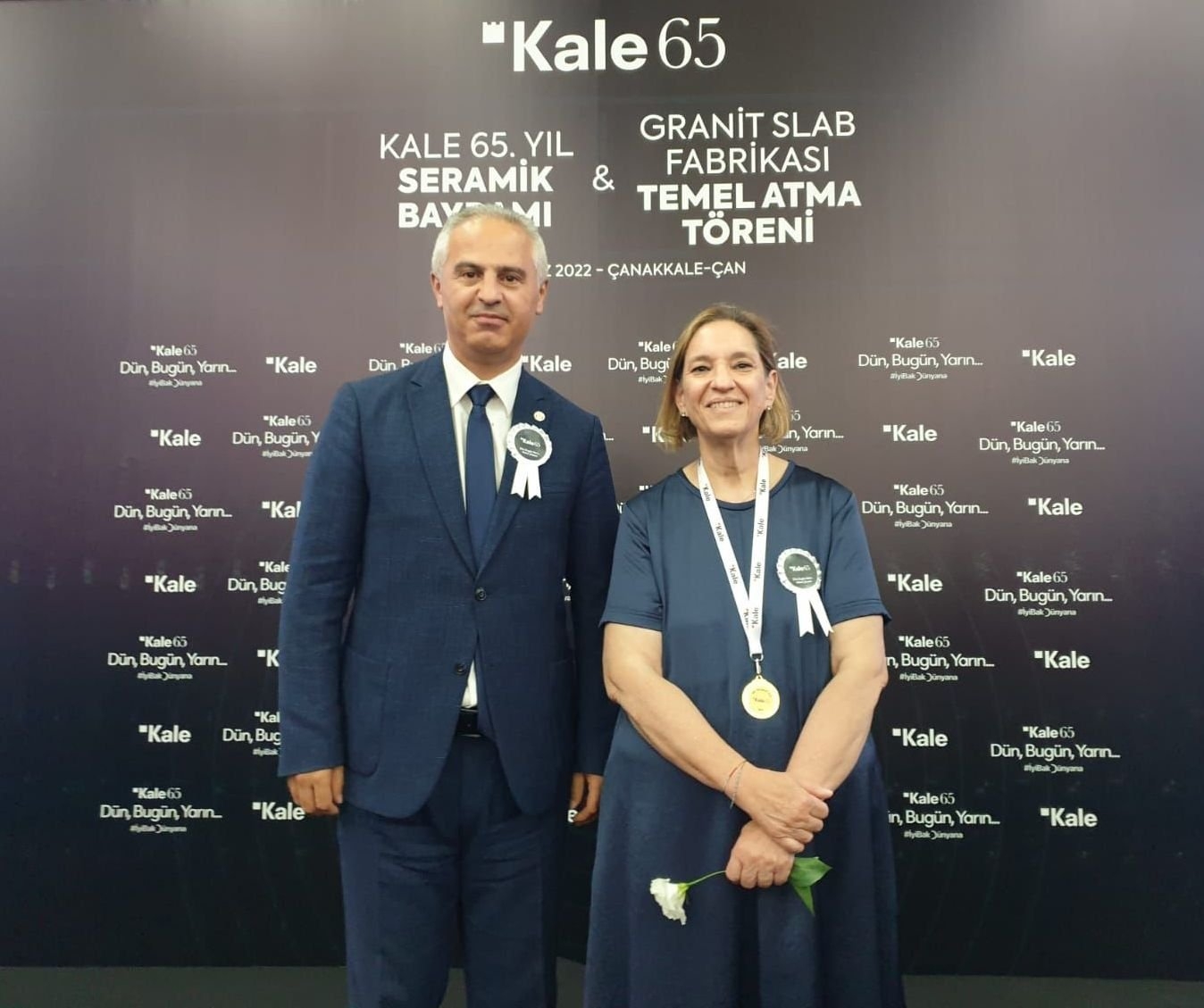 Kale Seramik’in yıl dönümü kutlamalarına katıldı