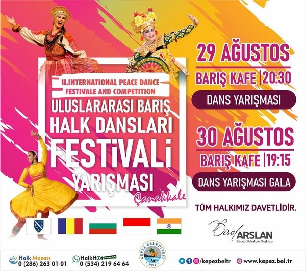 Uluslararası Barış Halk Dansları Festivali yapılacak