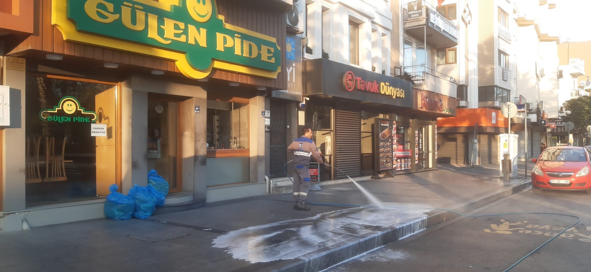 Basınçlı su ile temizlik