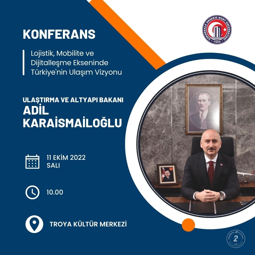 Bakan Karaismailoğlu Çanakkale’ye geliyor
