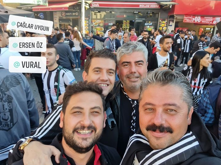 Beşiktaş’ın maçını izledi