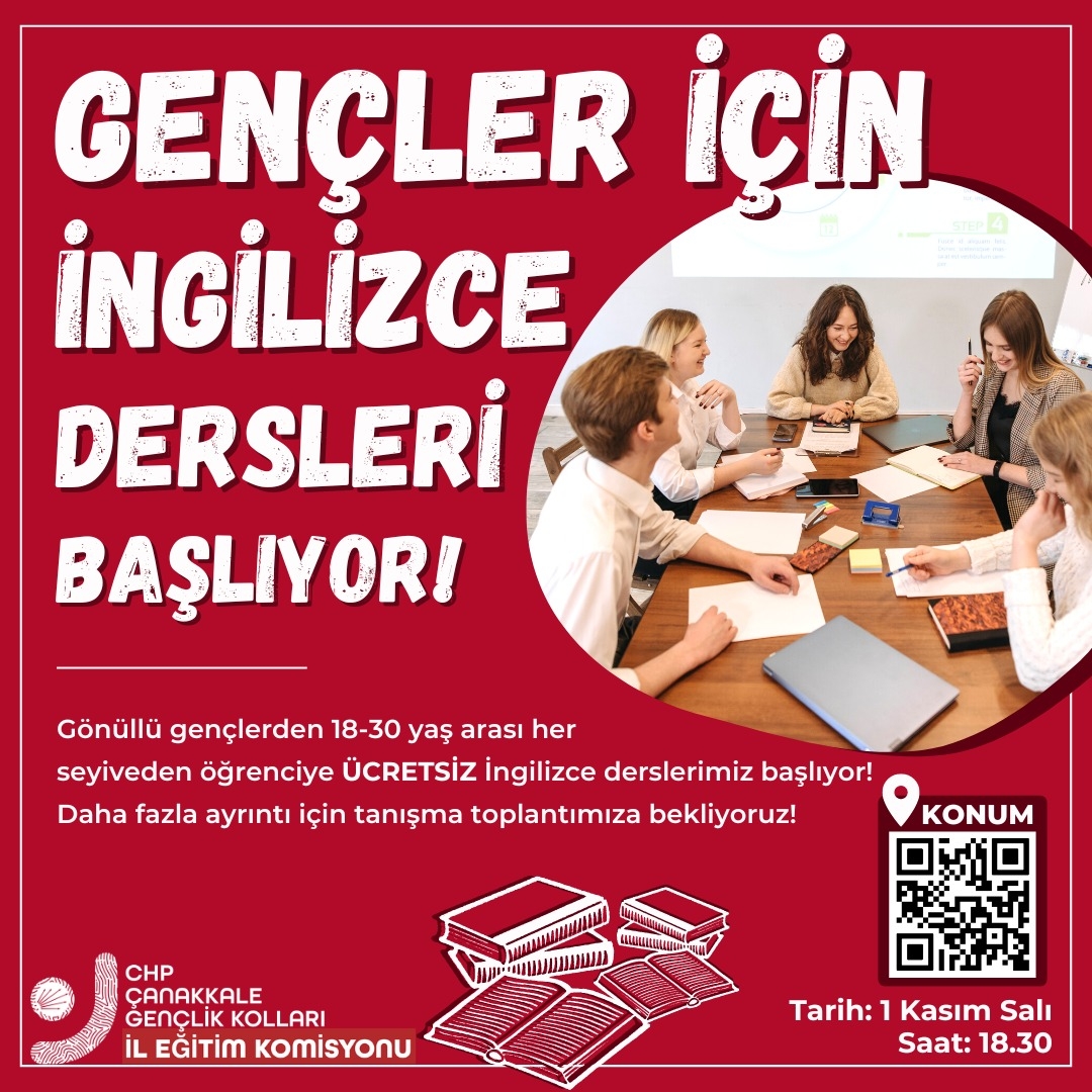 Gençlik Kolları’ndan İngilizce dersi