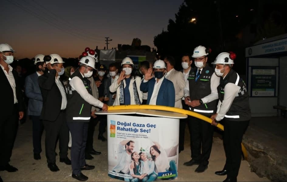 Karabiga’ya doğalgaz geldi