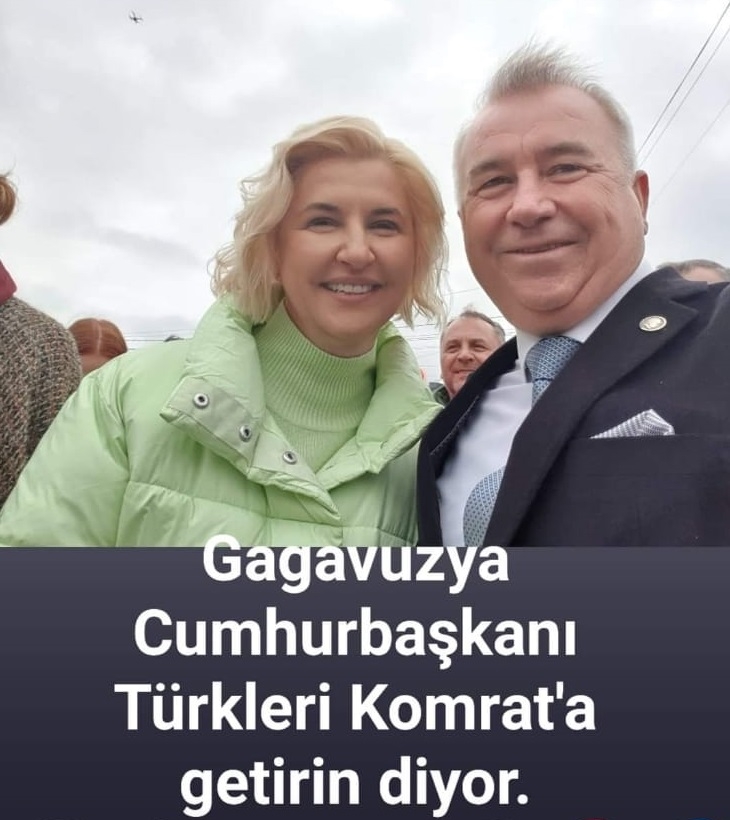 Gagavuzya Cumhurbaşkanı ile selfie