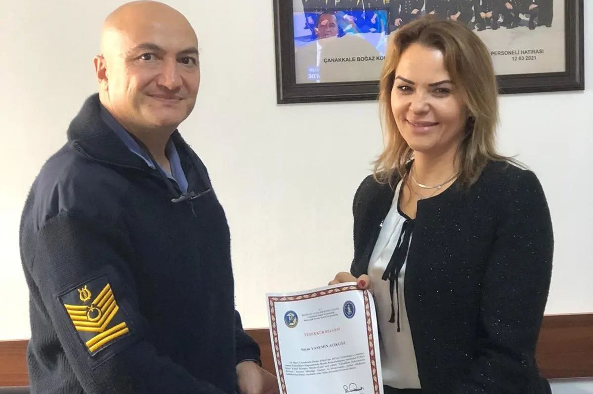 Açıkgöz’e teşekkür belgesi verildi