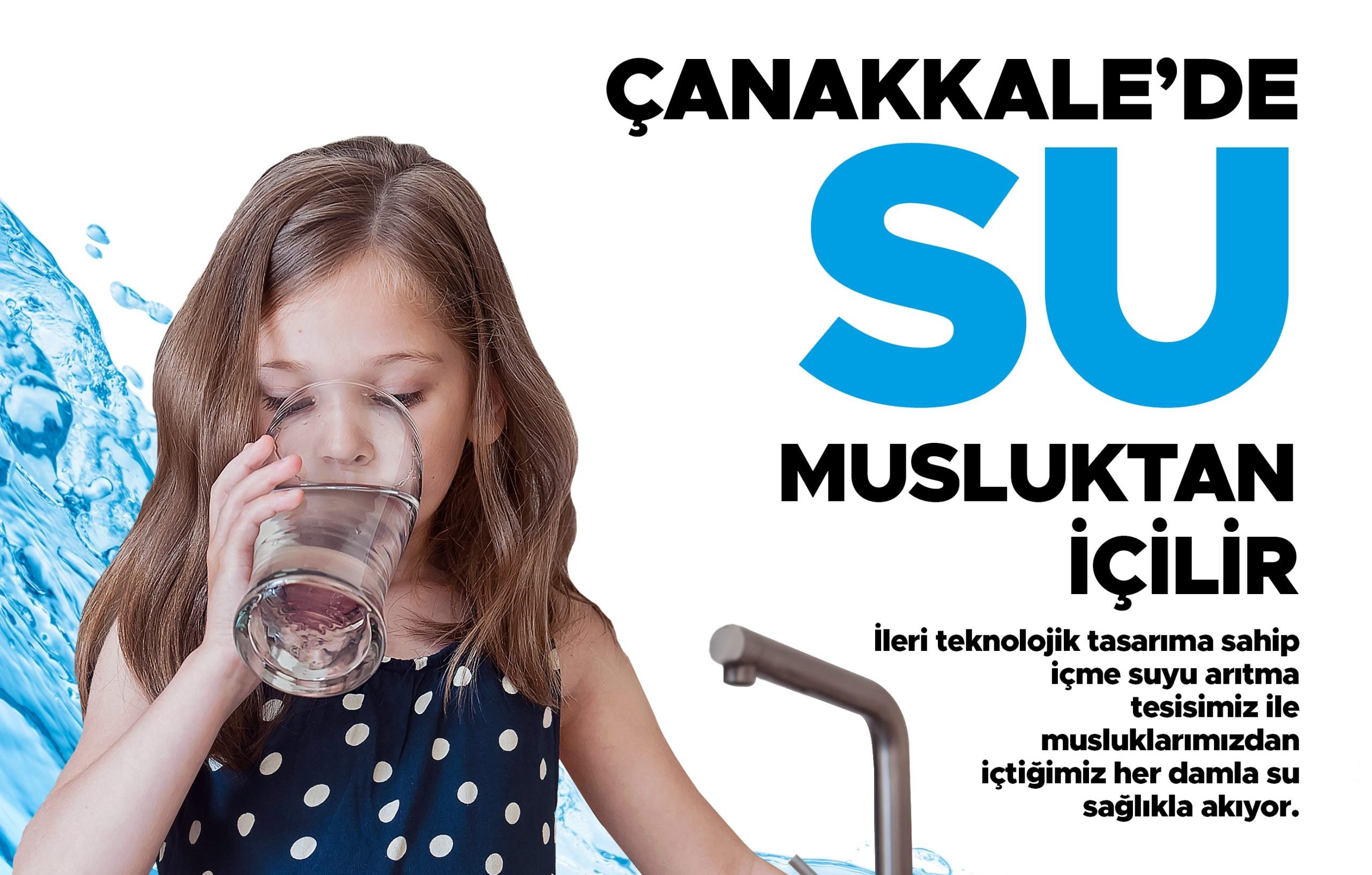 Çanakkale'de su musluktan içilir!